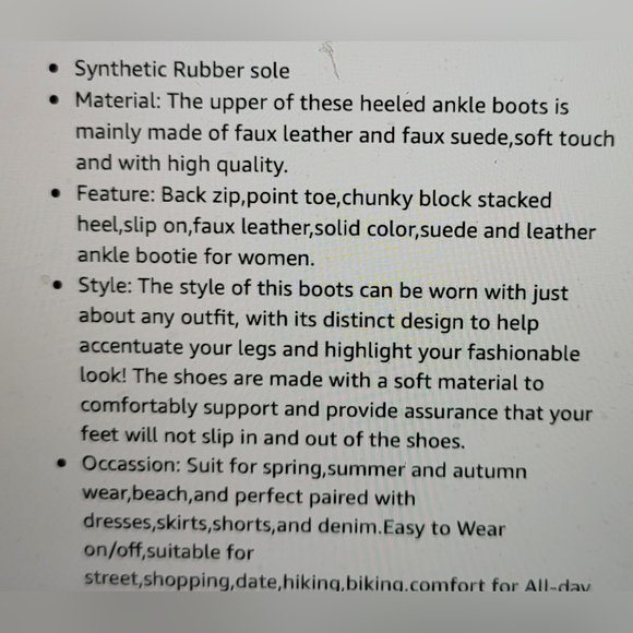 NEW SUEDED CHUNKY HEEL BACK ZIP SLIP ON BOOTIES 3.25 Heel. SIZE 9 TAN - Picture 5 of 13